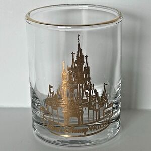 Walt Disney World Cinderella Castle Wide Shot Glass Barware Souvenir Drinkware‎